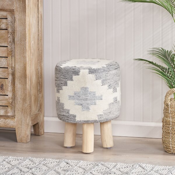 Foundry Select Solid Wood Accent Stool Wayfair   Solid Wood Accent Stool 